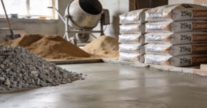 Ile cementu na m3 betonu B20? Dokładne ilości na 1m3 betonu klasy B20